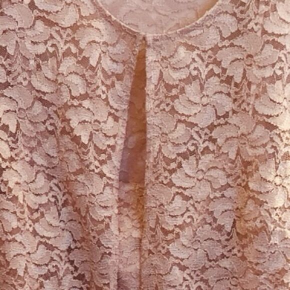 MARINA Lace Top Dress in Blush - Picture 3 of 9